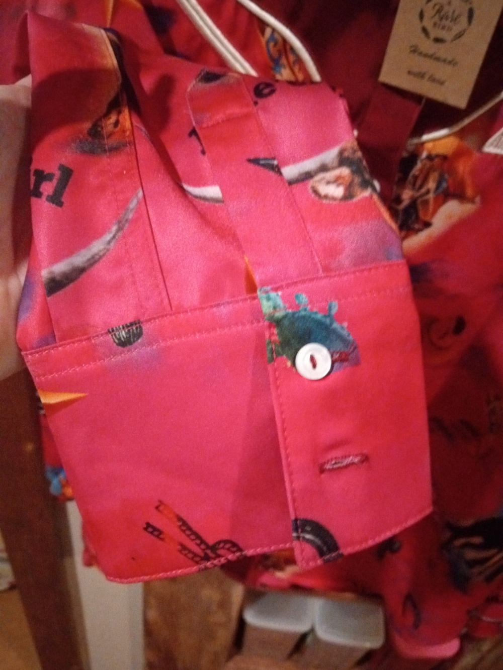 Rare Bird Women's Pink Western Button-Down Shirt - Picture 4 of 8
